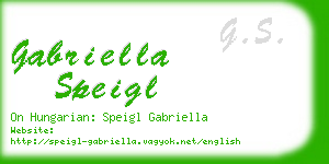 gabriella speigl business card